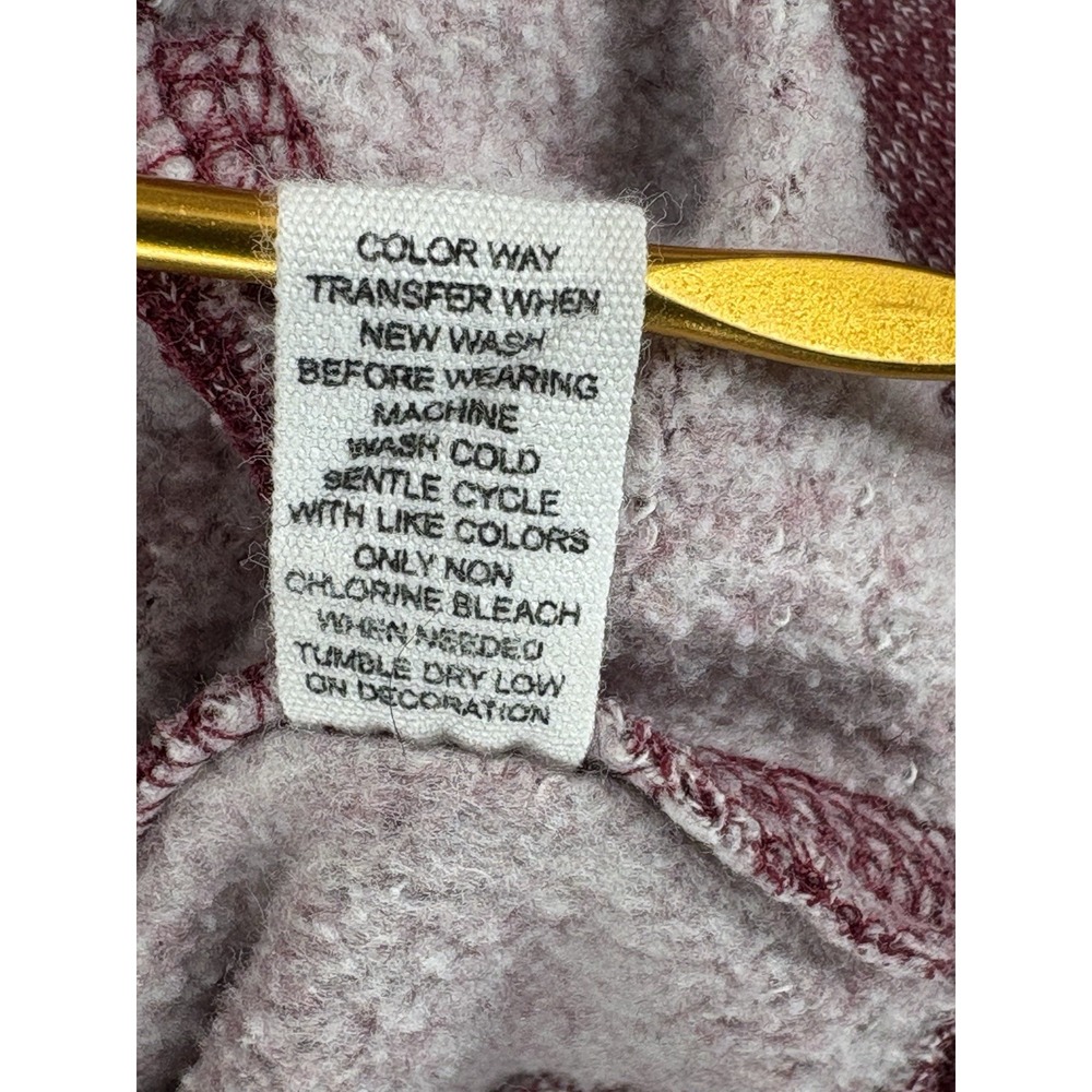 Reflex Hoodie Womens L Red CALI Athletic Dept 1998 Full Zip Sweatshirt Preppy - Picture 6 of 9
